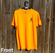 Load image into Gallery viewer, DO EPIC SHIT!! Orange DirtBag Gypsies Short Sleeve Shirt with Black logo