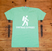 Load image into Gallery viewer, Apple Green DirtBag Gypsies Short Sleeve Shirt with White logo