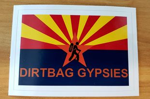 Dirtbag Gypsies Arizona Tumbler Rectangle Sticker
