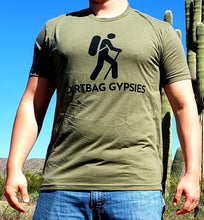 Load image into Gallery viewer, Military Green DirtBag Gypsies Short Sleeve Shirt with Black logo S-3XL