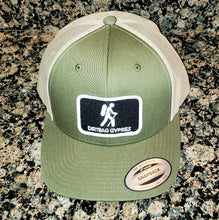 Load image into Gallery viewer, Moss with Khaki Trucker Patched Snapback Hat