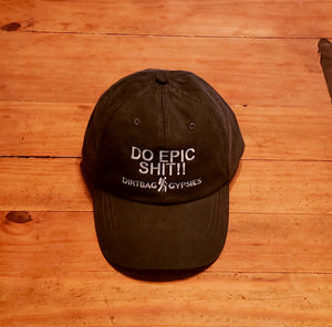DO EPIC SHIT!!  ADAMS Black Dirtbag Gypsies Hat! White,  Aqua Blue and Neon Pink Adams Optimum Solid Pigment Dyed Hat.