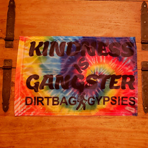 Kindness is Gangster Mini Flag 18"x12"