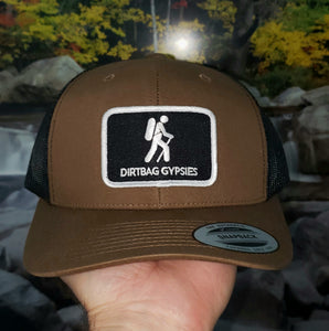 Coyote Brown/Black Trucker Patched Hat
