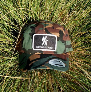 Green Camo DBG Patched Dad Hat!