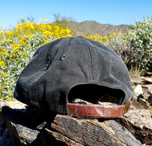 Load image into Gallery viewer, Black Dirtbag Gypsies Patched Hat! Adams Optimum Solid Pigment Dyed Hat.