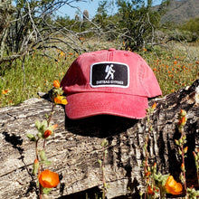 Load image into Gallery viewer, Red Dirtbag Gypsies Patched Hat! Adams Optimum Solid Pigment Dyed Hat.