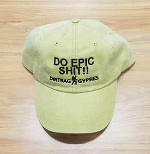 DO EPIC SHIT!! Chamois Dirtbag Gypsies Hat! Adams Optimum Solid Pigment Dyed Hat.