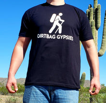 Load image into Gallery viewer, Black DirtBag Gypsies Short Sleeve Shirt with White logo