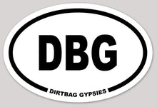 Load image into Gallery viewer, DBG White Oval Sticker