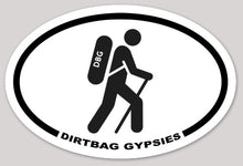 Load image into Gallery viewer, Dirtbag Gypsies Hiker Oval Sticker