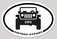 Load image into Gallery viewer, Dirtbag Gypsies Jeep Oval Sticker